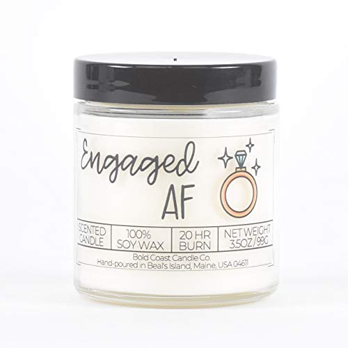 Engaged AF Soy Candle - 3.5 oz - Midnight Waters Scent