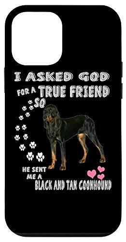 iPhone 12 mini Coonhound Dad Mom Gifts, American Black and Tan Coonhound Case