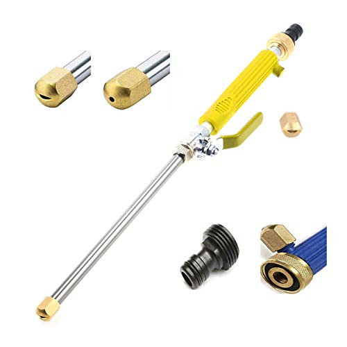 UpTuoLi High Pressure Hydro Jet Wand, Extendable Garden Sprayer 2 in 1 Power Washer Attachment Water Hose Nozzle Car Washer Glass Cleaning Tool Window Water Cleaner UpTuoLi High Pressure Hydro Jet Wand, Extendable Garden Sprayer 2 in 1 Power Washer Attachment Water Hose Nozzle Car Washer Glass Cleaning Tool Window Water Cleaner