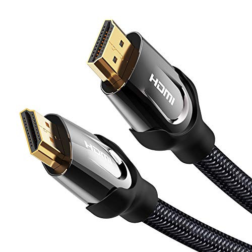 HDMI Cable 25FT,VENTION High Speed 4K HDMI Cable 2.0 Nylon Braided Cord Male to Male,Support Video 4K HD,1080P 3D,Ethernet and Audio Return (ARC), for PS 3/4,Apple TV