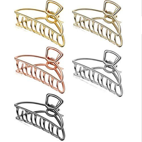 0 dian 5pcs girl hairpin fashion hairpin set large metal hairpin portable grab hairpin hairpin jaw clip girls thick hair