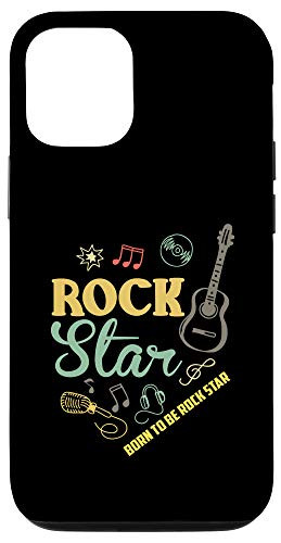 iPhone 12/12 Pro Born To Be Rock Star Rock  and  Roll Electric Guitar Case