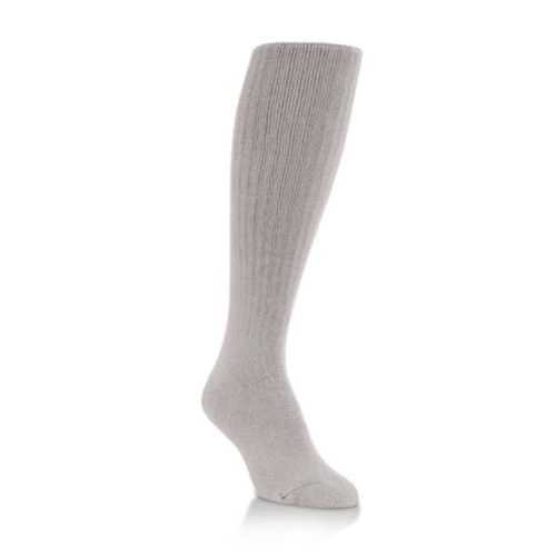 World's Softest Men's / Women's Classic Collection Over-the-Calf Socks, Pair, Large, Stone