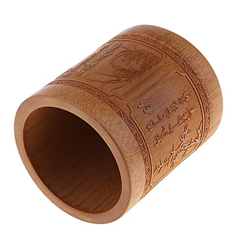 dailymall Retro Pen Holder, Bamboo Wood Desk Pen Pencil Holder Stand Multi Purpose Use Pencil Cup Pot Desk Organizersk Organizer (Round) - Style-4 dailymall Retro Pen Holder, Bamboo Wood Desk Pen Pencil Holder Stand Multi Purpose Use Pencil Cup Pot Desk Organizersk Organizer (Round) - Style-4