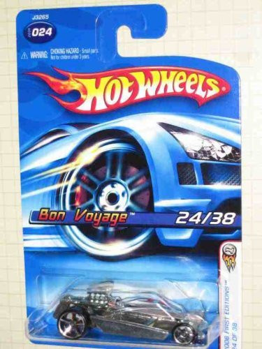Hot Wheels 2006 First Editions -24 Bon Voyage Woodgrain with Grey Seat 2006-24 Collectible Collector Car 1:64 Scale