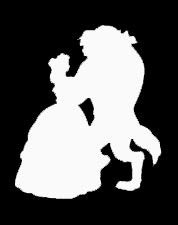 Makarios LLC Beauty and The Beast Cars Trucks Vans Walls Laptop MKR| White |5.5 x 4.5|MKR664