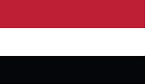 JMM Industries Yemen Flag Vinyl Decal Sticker ????????? ??????? Car Window Bumper 2-Pack 5-Inches by 3-Inches Premium Quality UV-Resistant Laminate PDS571