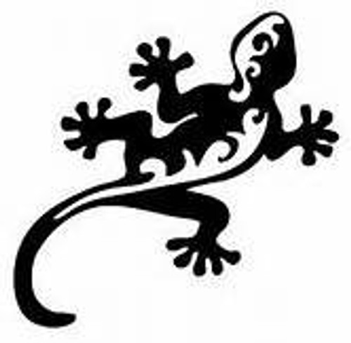 Chase Grace Studio Gecko Lizard Tribal Vinyl Decal Sticker|BLACK|Cars Trucks Vans SUV Laptops Wall Art|5.5" X 5.25"|CGS400 Chase Grace Studio Gecko Lizard Tribal Vinyl Decal Sticker|BLACK|Cars Trucks Vans SUV Laptops Wall Art|5.5" X 5.25"|CGS400