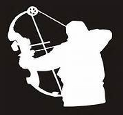 Bow Hunting Bow Hunter Hunting Vinyl Decal Sticker|WHITE|Cars Trucks Vans SUV Laptops Wall Art|5" X 3.75"|CGS440 Bow Hunting Bow Hunter Hunting Vinyl Decal Sticker|WHITE|Cars Trucks Vans SUV Laptops Wall Art|5" X 3.75"|CGS440