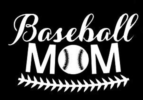LLI Baseball Mom | Decal Vinyl Sticker | Cars Trucks Vans Walls Laptop | White | 5.5 x 3.4 in | LLI1227 LLI Baseball Mom | Decal Vinyl Sticker | Cars Trucks Vans Walls Laptop | White | 5.5 x 3.4 in | LLI1227