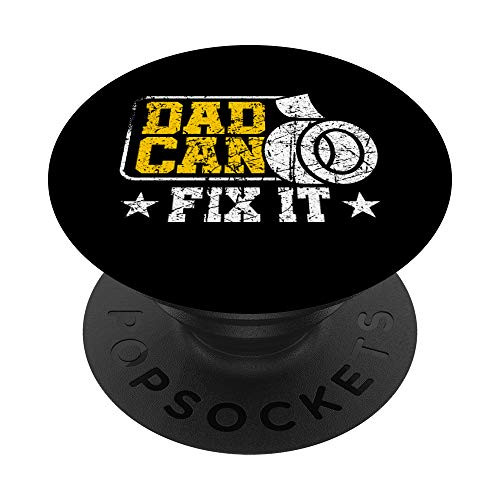 Dad Can Fix It Funny Dad Gifts Dad Jokes Fathers Day House PopSockets PopGrip: Swappable Grip for Phones  and  Tablets