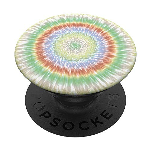 Pretty Tie Dye in Green, Yellow, Tan  and  Purple Pastel Colors PopSockets PopGrip: Swappable Grip for Phones  and  Tablets