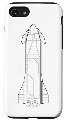iPhone SE (2020) / 7 / 8 Starship SN8 Space Exploration Rocket fans Case