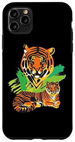 iPhone 11 Pro Max Tigers Lying down Staring Forward Case