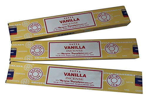 Satya Sai Baba Nag Champa - Vanilla Incense Stick - Pack of 3 (15 Gram Each) Satya Sai Baba Nag Champa - Vanilla Incense Stick - Pack of 3 (15 Gram Each)