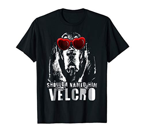 Funny Velcro Black And Tan Coonhound T-Shirt Dog Gift