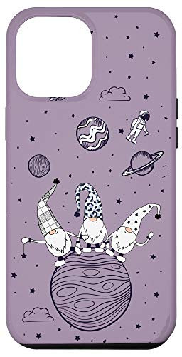 iPhone 12 Pro Max Space Gnome Astronaut Leopard Plaid Stars Pattern Gift Case