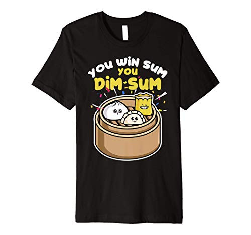 Funny Hong Kong Dim Sum Pun Gift Design Yum Cha Premium T-Shirt