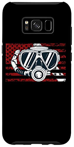 Galaxy S8plus American Flag Scuba Diving Tee Dive Flag Diver Down Flag Case