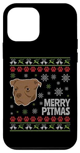 iPhone 12 mini American Pit Bull Terrier Tan Brown Ugly Christmas Case