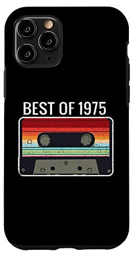 iPhone 11 Pro Best Of 1975 46th Birthday Gifts Cassette Tape Vintage Case