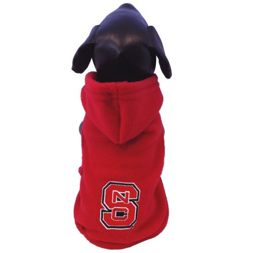 NCAA North Carolina State Wolfpack Polar Fleece Hooded Dog Jacket, Tiny