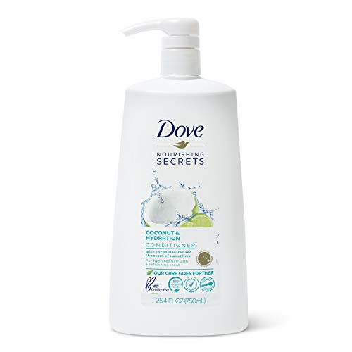 Dove Nourishing Secrets Conditioner with Pump for Dry Hair Coconut and Hydration with Lime Scent with Nutritive Deep Conditioner Serum 25.4 oz Dove Nourishing Secrets Conditioner with Pump for Dry Hair Coconut and Hydration with Lime Scent with Nutritive Deep Conditioner Serum 25.4 oz