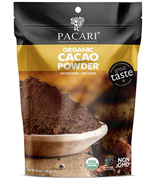 PACARI Gluten Free Organic Cocoa Powder 100percent Pure Cacao Keto Food Vegan Chocolate (Pure, 16 oz) PACARI Gluten Free Organic Cocoa Powder 100percent Pure Cacao Keto Food Vegan Chocolate (Pure, 16 oz)