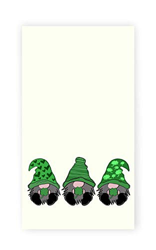 St. Patrick's Day Kitchen Tea Towel - Gnome Decorative Dish Towel - Holiday Bath Towel Decor - Hostess Gift Kitchen Decor