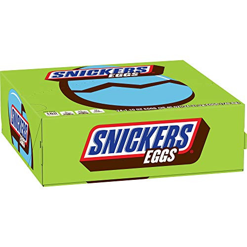 SNICKERS Chocolate Easter Candy Eggs, 1.1-Ounce 24 Count Box Bars