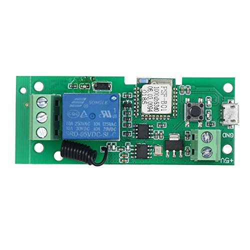 Moniclern eWeLink USB DC5V WiFi Switch RF 433MHz Wireless Relay Module Smart Home Automation Modules Phone APP Remote Control Timer Switch Alexa Google Home Voice Control for Access Control System