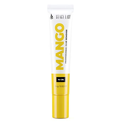 Cream Remover for Eyelash Extension Glue - Mango - Stacy Lash (0.52oz / 15g) / GBL Free/Fast Lash Adhesive Dissolution time - 60 sec/Red Color and Pleasant Smell/Mild Formula/Not Liquid