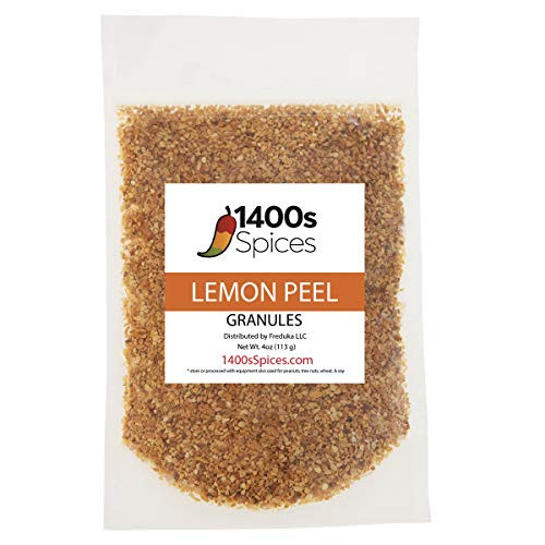 4oz Dried Lemon Peel Granules, Dehydrated Lemon Zest, Citrus Lemon (Limon Seco) 4oz Dried Lemon Peel Granules, Dehydrated Lemon Zest, Citrus Lemon (Limon Seco)