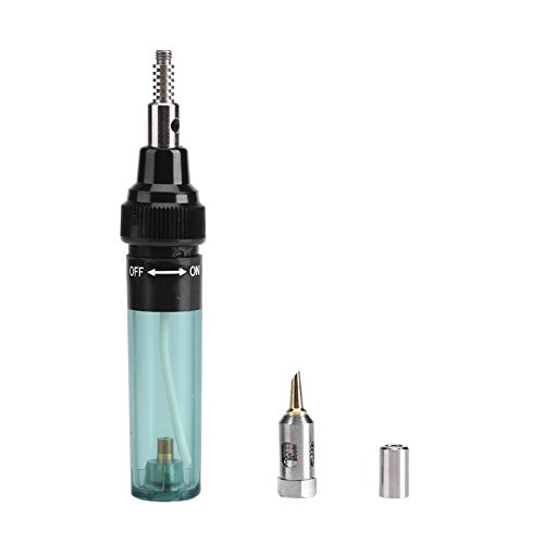 Soldering Iron,Shape Welding Soldering Tool,450?,Gas Iron Pen,Portable Cordless Refillable,Butane Gas Iron Torch Pen (Transparent Green)