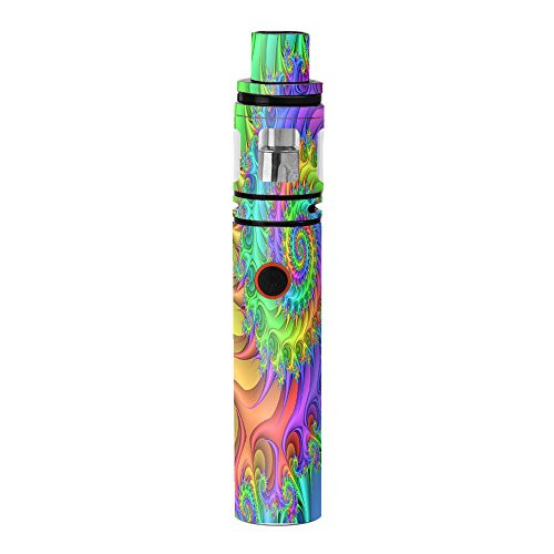 Skin Decal Vinyl Wrap for Smok Stick V8 Pen Vape Stickers Skins Cover/Trippy Color Swirl