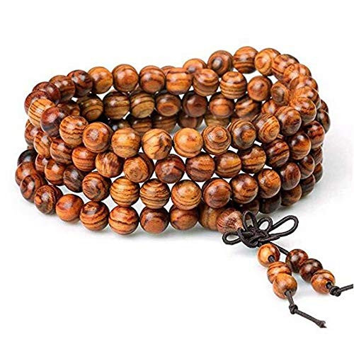 Familyhouse Wood Bracelet 108 Beads 8mm Diameter Tibetan Buddhist Link Wrist Sandalwood Beads Necklace Prayer Mala Elastic Familyhouse Wood Bracelet 108 Beads 8mm Diameter Tibetan Buddhist Link Wrist Sandalwood Beads Necklace Prayer Mala Elastic