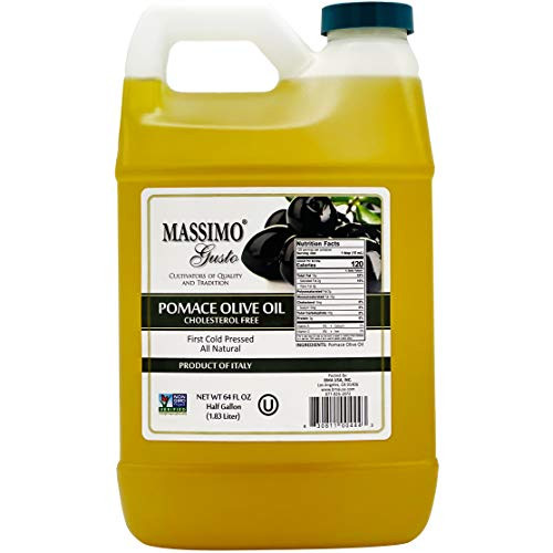 Massimo Gusto Pomace Oil - Half Gallon F-Style HDPE (64Fl Oz) - Pack of 1
