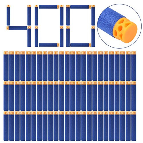 FUCAS Waffle Darts Hollow Out Soft Head Darts Refill Darts Bullet for Nerf N-Strike Elite Guns (400)