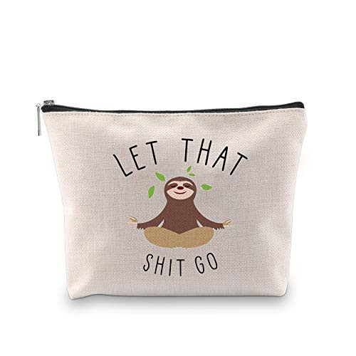 Novelty Makeup Cosmetic Bag Organizer Pouch Let That Shit Go (LET THAT SHIT GO bag)