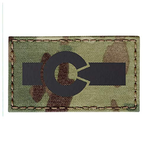 Colorado Flag Multicam Infrared IR 3.5x2 IFF Tactical Morale Touch Fastener Patch