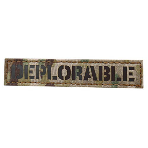 IR Deplorable 1x5 Multicam Infrared Name Tape Tab IFF Morale Touch Fastener Patch