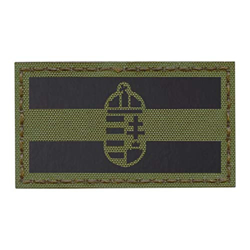 IR OD Green Hungary Flag Magyarország Olive Drab 2x3.5 IFF Infrared Tactical Morale Touch Fastener Patch IR OD Green Hungary Flag Magyarország Olive Drab 2x3.5 IFF Infrared Tactical Morale Touch Fastener Patch