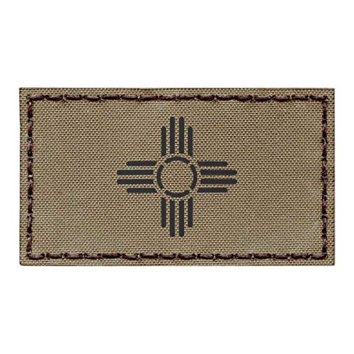 IR Tan New Mexico Zia Sun Flag Coyote Brown 2x3.5 Infrared IFF Tactical Morale Touch Fastener Patch IR Tan New Mexico Zia Sun Flag Coyote Brown 2x3.5 Infrared IFF Tactical Morale Touch Fastener Patch