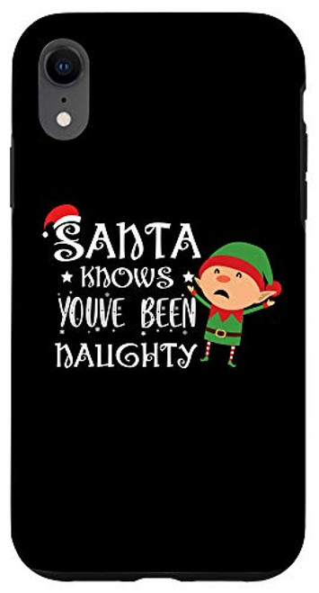 iPhone XR Santa Knows You've Been Naughty - Christmas Checklist Gift Case