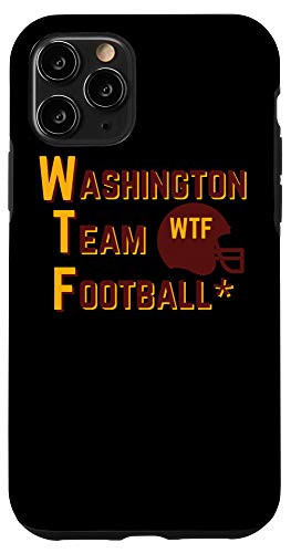 iPhone 11 Pro Washington Team Football WTF Helmet Logo For Men and Women Case
