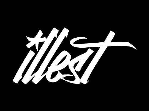 Makarios LLC Illest JDM Cars Trucks Vans Walls Laptop MKR| White |5.5 x 2.5|MKR392