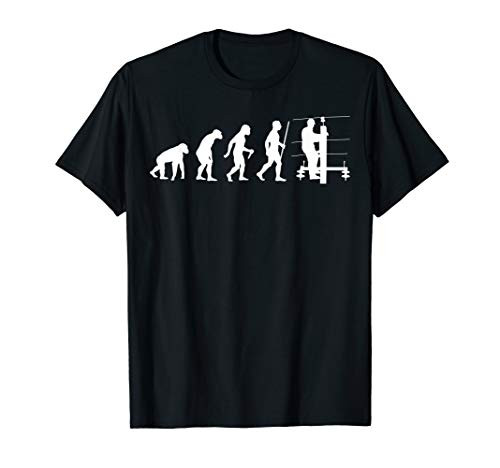 Evolution Lineman Shirt   Electric Cable Lineman T-Shirt