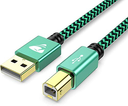 Printer Cable 10FT/3M, Aioneus USB 2.0 Type A Male to B Male Type Printer Scanner Cable Cord High Speed Compatible with with HP, Canon, Brother, Dell, Epson, Lexmark, Xerox, Samsung and More Printer Cable 10FT/3M, Aioneus USB 2.0 Type A Male to B Male Type Printer Scanner Cable Cord High Speed Compatible with with HP, Canon, Brother, Dell, Epson, Lexmark, Xerox, Samsung and More