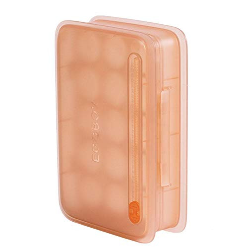 Egg Storage Box, Haroro Egg Holder for Refrigerator Fridge Egg Storage Box Container and Organizer Plastic Eggs Containers for Kitchen Restaurant Fridge Storage Stackable Egg Holder with Lid