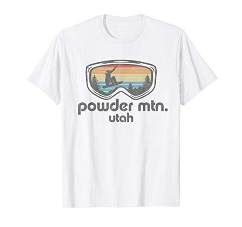Powder Mountain Utah Snowboard Retro Snowboarding Gift Idea T-Shirt Powder Mountain Utah Snowboard Retro Snowboarding Gift Idea T-Shirt